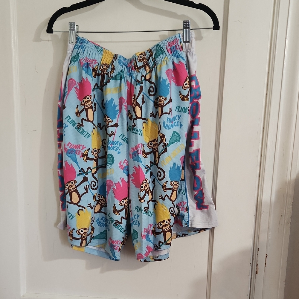 Flow Society Vibrant Monkey Pattern Shorts